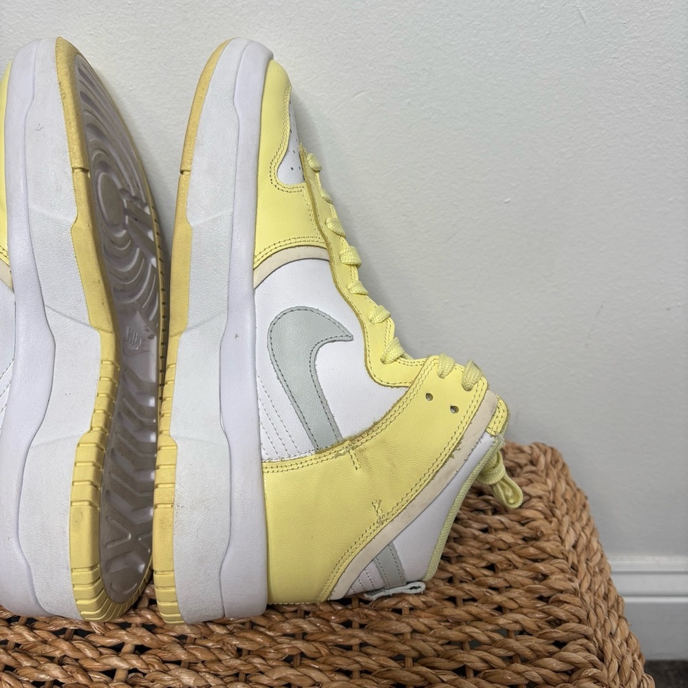 Nike Dunk High Up Sneakers Rebel Lemon Yellow (Women's) Size 8.5 *No Insoles* - Picture 5 of 9